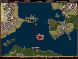 In game image of Warlords - Battlecry III on the Microsoft Windows.