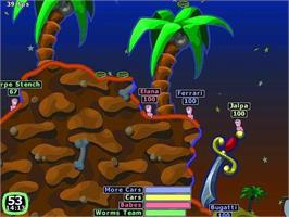 In game image of Worms 2 / Worms - Armageddon on the Microsoft Windows.