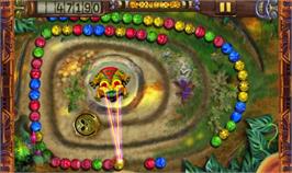In game image of Zuma Deluxe on the Microsoft Windows.