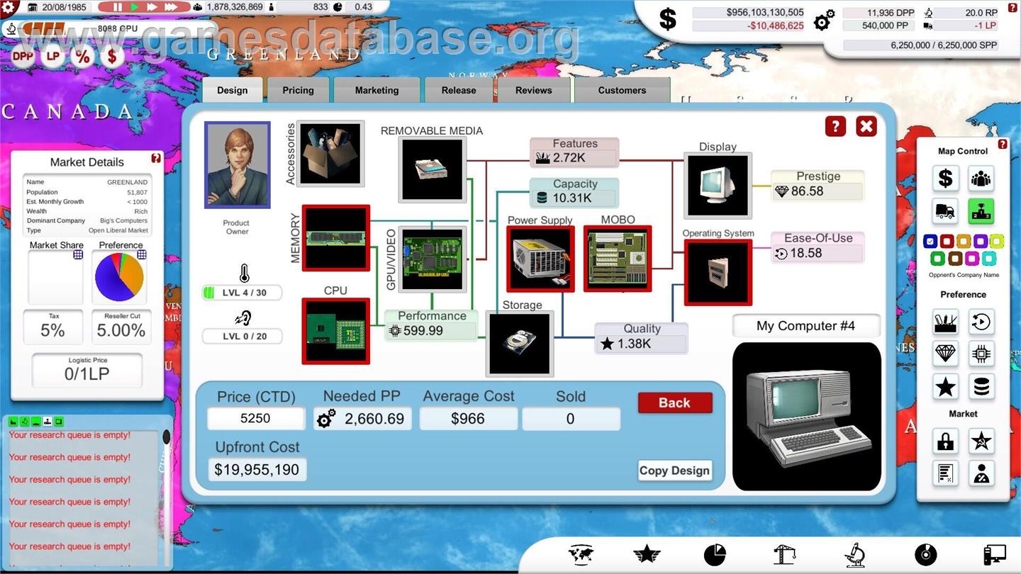 Computer Tycoon - Microsoft Windows - Artwork - In Game