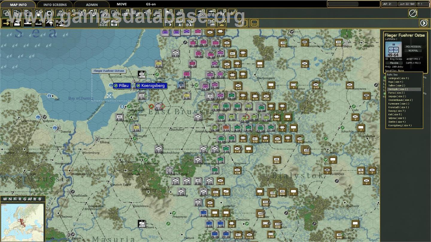 Gary Grigsby's War in the East - Microsoft Windows - Artwork - In Game