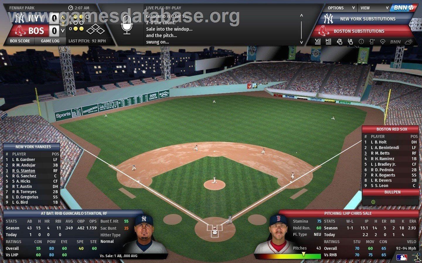Out of the Park Baseball 19 - Microsoft Windows - Artwork - In Game
