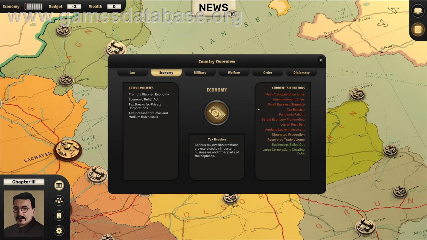 Suzerain - Microsoft Windows - Artwork - In Game