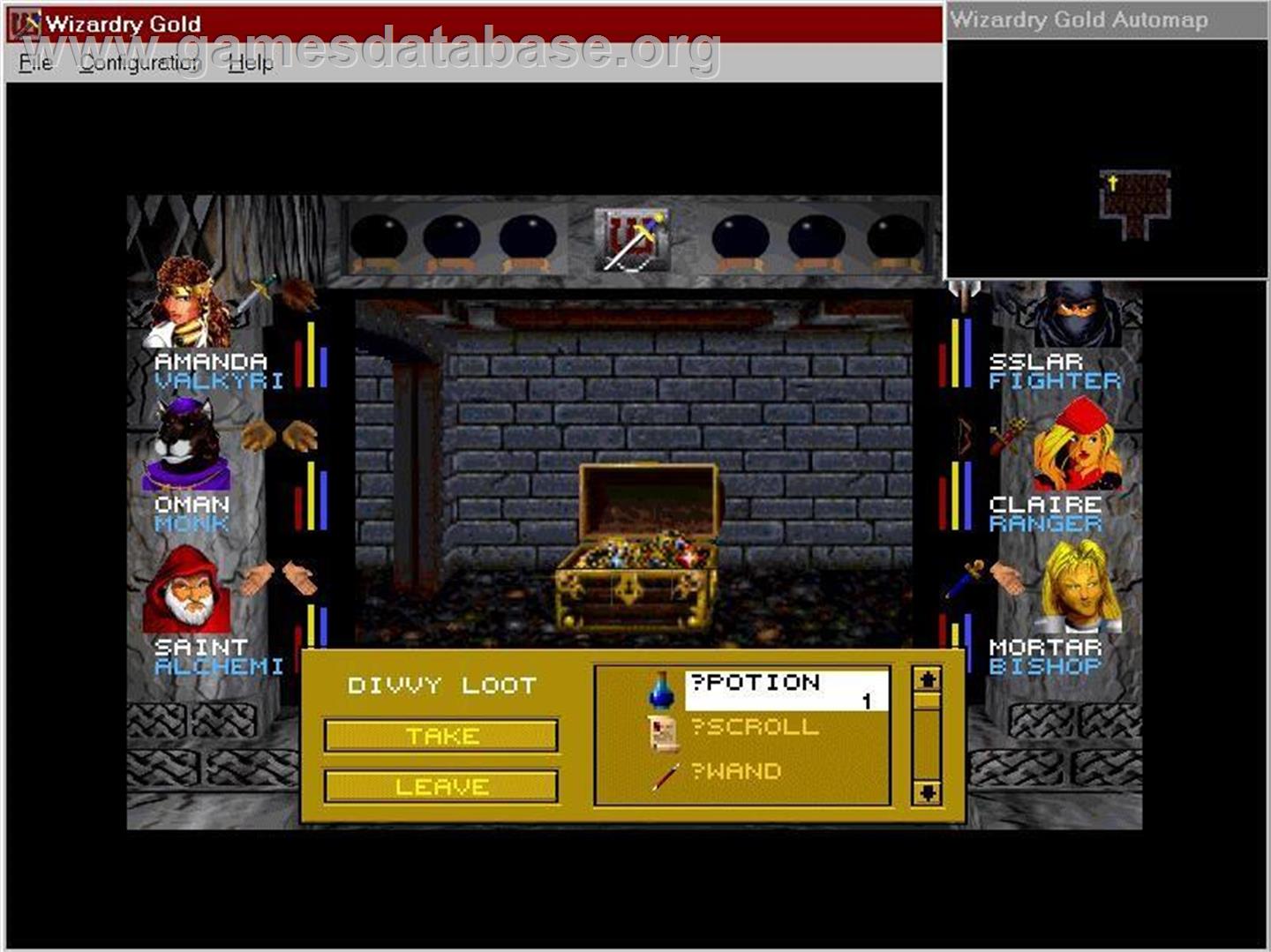 Wizardry Gold - Microsoft Windows - Artwork - In Game