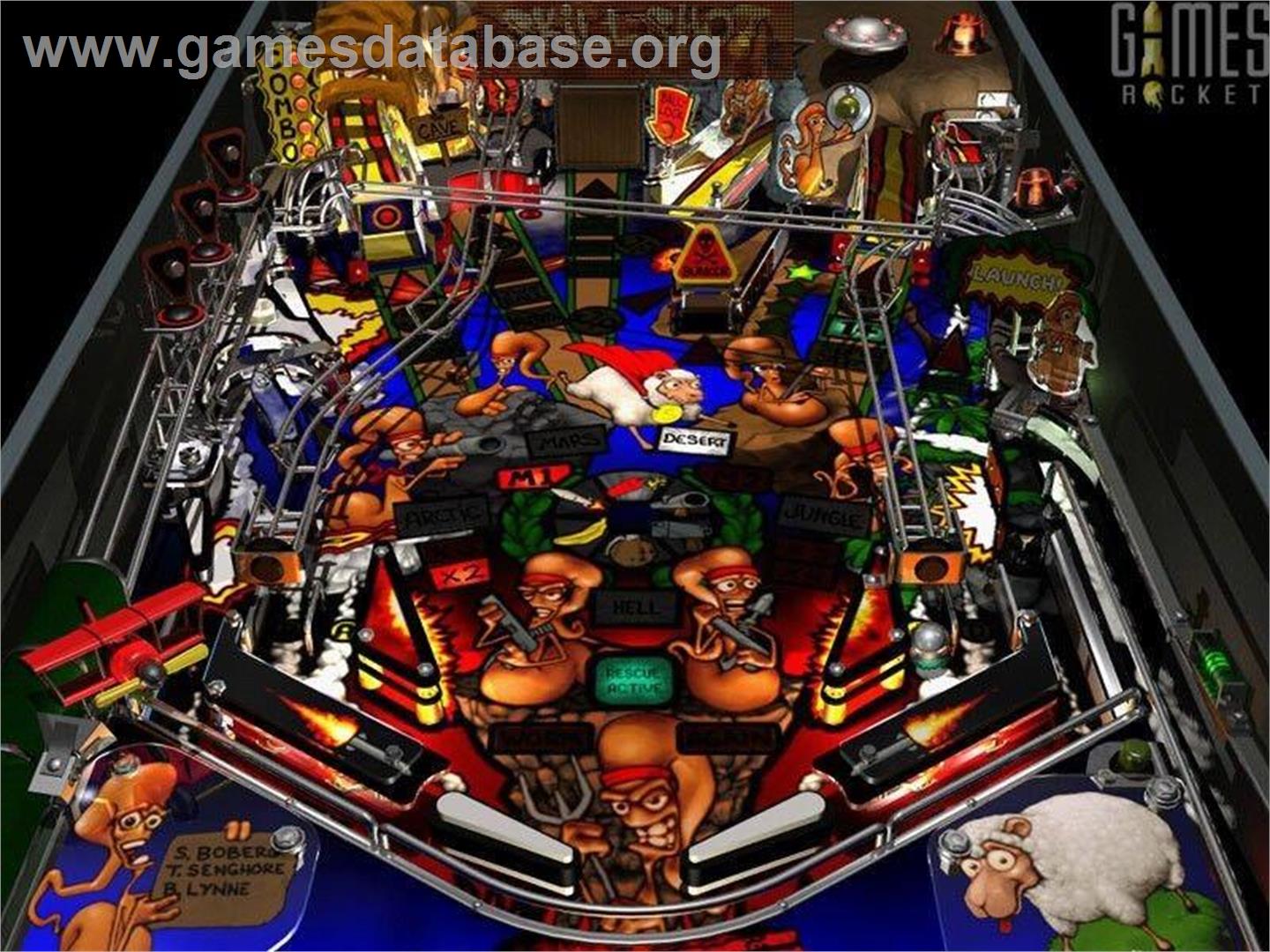 Worms Pinball - Microsoft Windows - Artwork - In Game