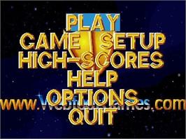Title screen of 3D Pinball Express on the Microsoft Windows.