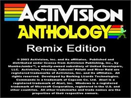 Title screen of Activision Anthology - Remix Edition on the Microsoft Windows.