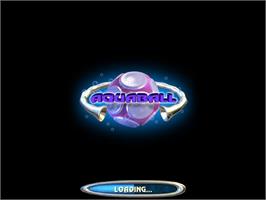 Title screen of AquaBall on the Microsoft Windows.