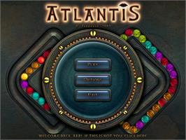 Title screen of Atlantis on the Microsoft Windows.