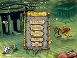 Title screen of Atlantis Quest on the Microsoft Windows.