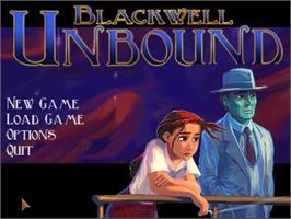 Title screen of Blackwell Unbound on the Microsoft Windows.