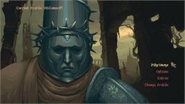 Title screen of Blasphemous (Digital Deluxe Edition) on the Microsoft Windows.