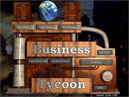 Title screen of Business Tycoon on the Microsoft Windows.