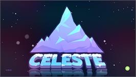 Title screen of Celeste on the Microsoft Windows.