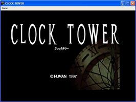 Title screen of Clock Tower on the Microsoft Windows.