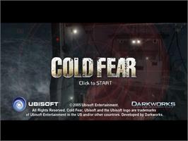 Title screen of Cold Fear on the Microsoft Windows.
