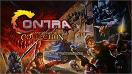 Title screen of Contra - Anniversary Collection on the Microsoft Windows.