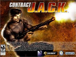 Title screen of Contract J.A.C.K. on the Microsoft Windows.