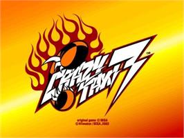 Title screen of Crazy Taxi 3 - High Roller on the Microsoft Windows.