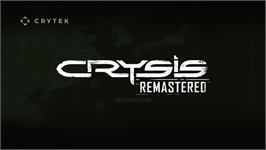 Title screen of Crysis - Remastered on the Microsoft Windows.