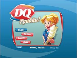 Title screen of DQ Tycoon on the Microsoft Windows.