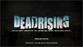 Title screen of Dead Rising on the Microsoft Windows.