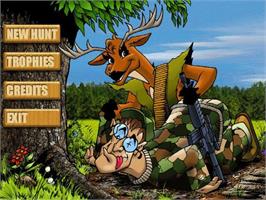 Title screen of Deer Avenger on the Microsoft Windows.