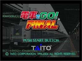 Title screen of Densha de Go! on the Microsoft Windows.