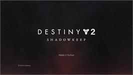 Title screen of Destiny 2 on the Microsoft Windows.