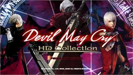 Title screen of Devil May Cry - HD Collection on the Microsoft Windows.