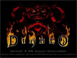 Title screen of Diablo on the Microsoft Windows.