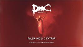 Title screen of DmC - Devil May Cry on the Microsoft Windows.