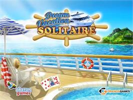 Title screen of Dream Vacation Solitaire on the Microsoft Windows.