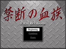 Title screen of Fatal Relations on the Microsoft Windows.