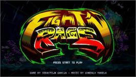 Title screen of Fight'N Rage on the Microsoft Windows.