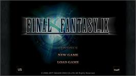 Title screen of Final Fantasy 9 on the Microsoft Windows.