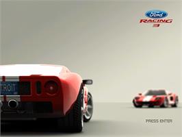 Title screen of Ford Racing 3 on the Microsoft Windows.