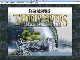 Title screen of Front Page Sports - Trophy Rivers on the Microsoft Windows.