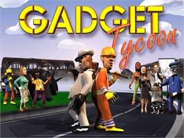 Title screen of Gadget Tycoon on the Microsoft Windows.