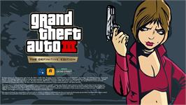 Title screen of Grand Theft Auto III - The Definitive Edition on the Microsoft Windows.