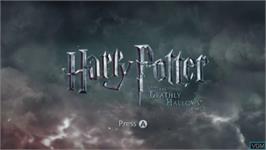 Title screen of Harry Potter and the Deathly Hallows - Part 2 on the Microsoft Windows.