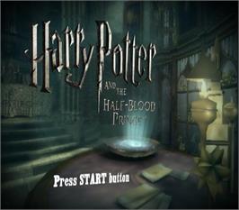 Title screen of Harry Potter and the Half-Blood Prince on the Microsoft Windows.