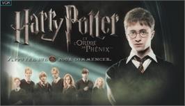 Title screen of Harry Potter and the Order of the Phoenix on the Microsoft Windows.