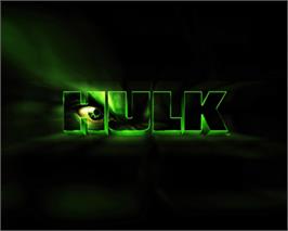 Title screen of Hulk on the Microsoft Windows.