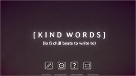 Title screen of Kind Words on the Microsoft Windows.