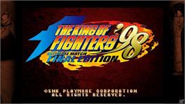 Title screen of King Of Fighters '98 - Ultimate Match Final Edition, The on the Microsoft Windows.