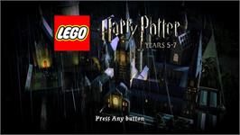 Title screen of LEGO Harry Potter - Years 5-7 on the Microsoft Windows.