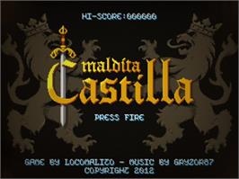 Title screen of Maldita Castilla on the Microsoft Windows.
