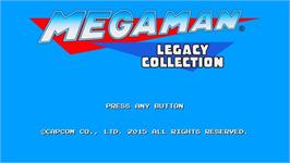 Title screen of Mega Man - Legacy Collection on the Microsoft Windows.