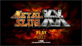 Title screen of Metal Slug XX on the Microsoft Windows.